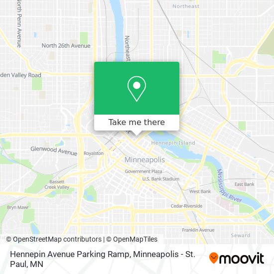 Hennepin Avenue Parking Ramp map