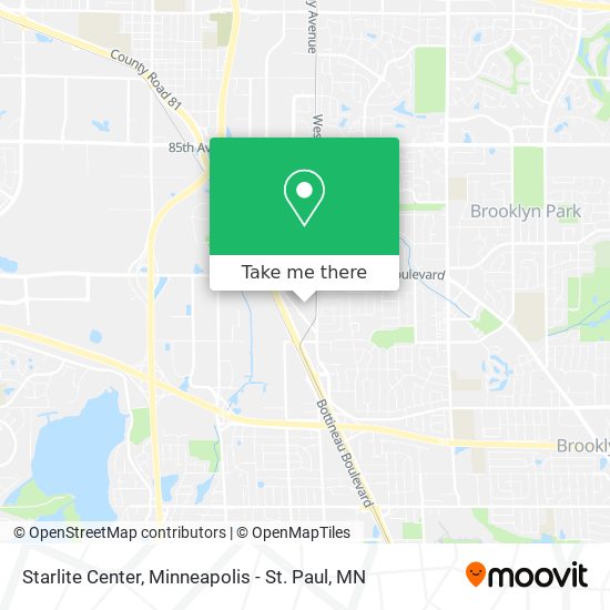 Mapa de Starlite Center