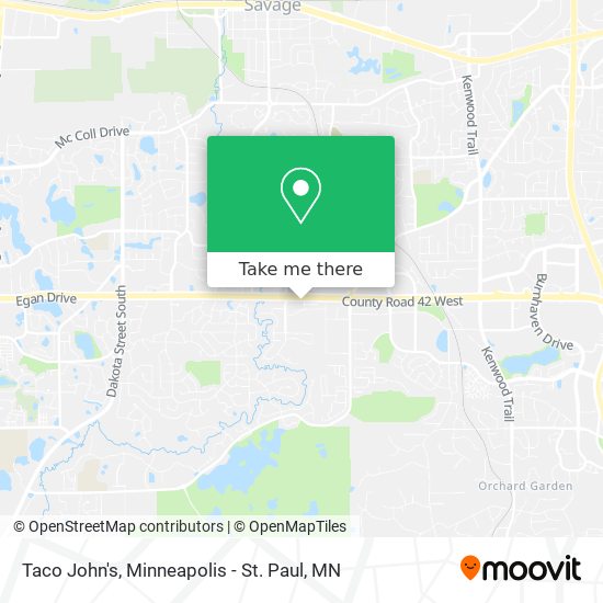 Mapa de Taco John's