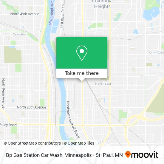 Mapa de Bp Gas Station Car Wash