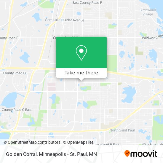 Golden Corral map