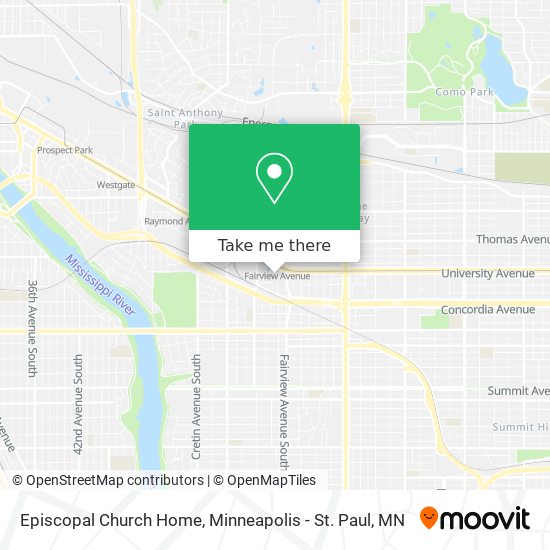 Episcopal Church Home map