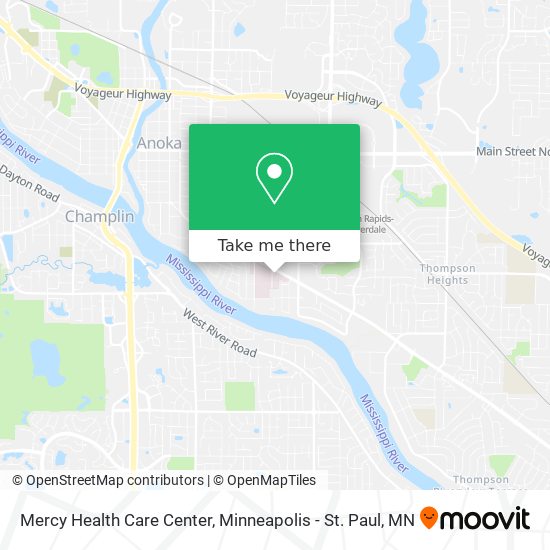 Mercy Health Care Center map