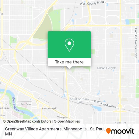 Mapa de Greenway Village Apartments