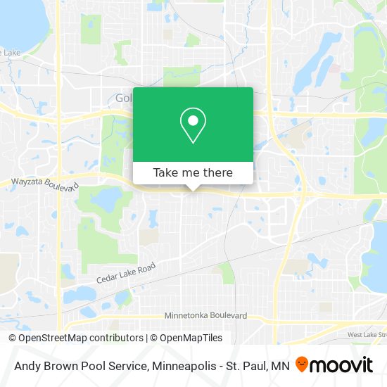 Mapa de Andy Brown Pool Service