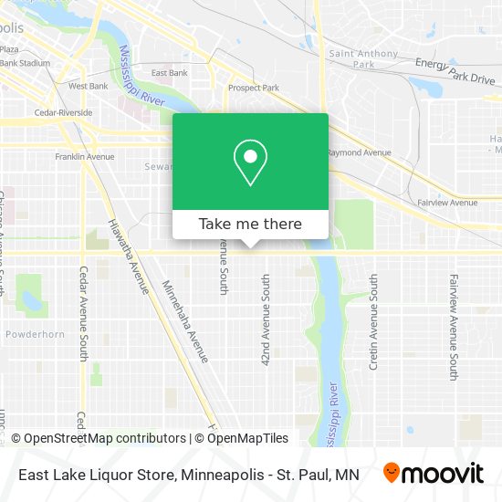 East Lake Liquor Store map