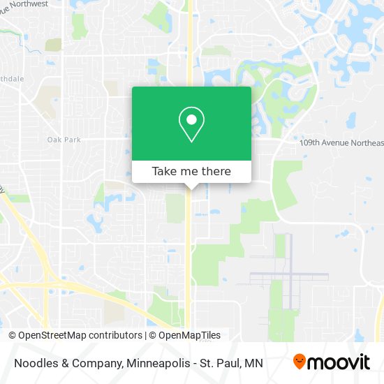 Mapa de Noodles & Company