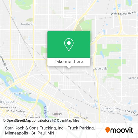 Mapa de Stan Koch & Sons Trucking, Inc. - Truck Parking