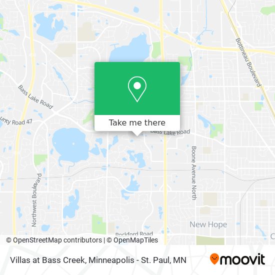 Villas at Bass Creek map