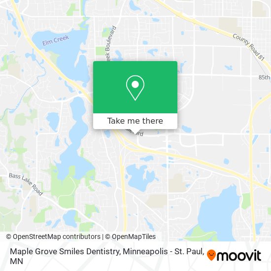 Maple Grove Smiles Dentistry map