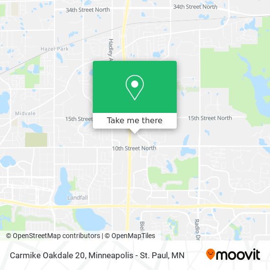 Carmike Oakdale 20 map