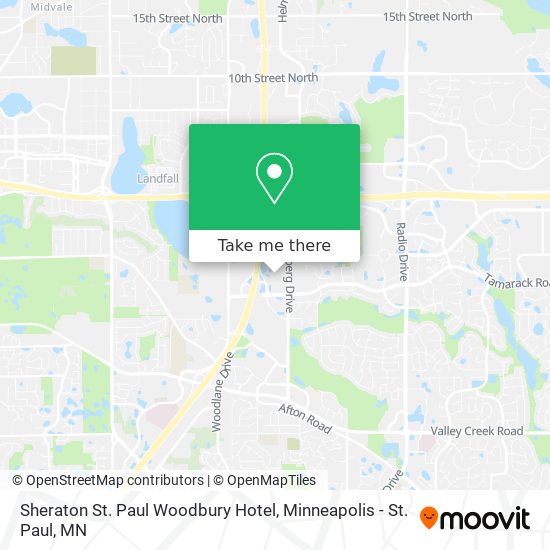 Sheraton St. Paul Woodbury Hotel map