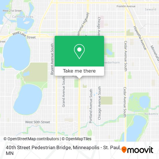 Mapa de 40th Street Pedestrian Bridge