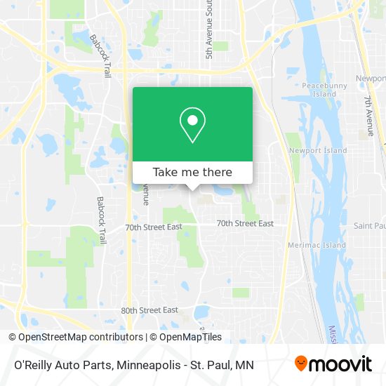 Mapa de O'Reilly Auto Parts