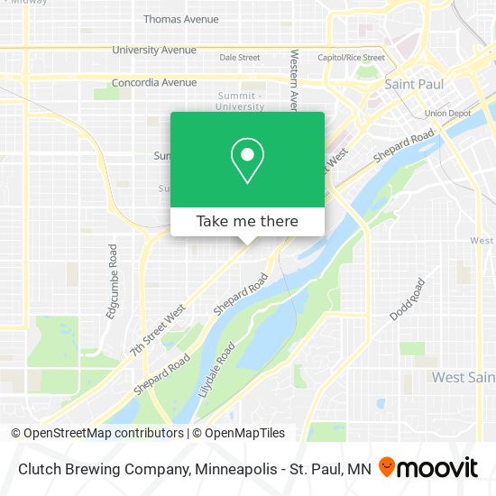 Mapa de Clutch Brewing Company