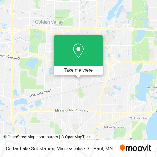 Mapa de Cedar Lake Substation