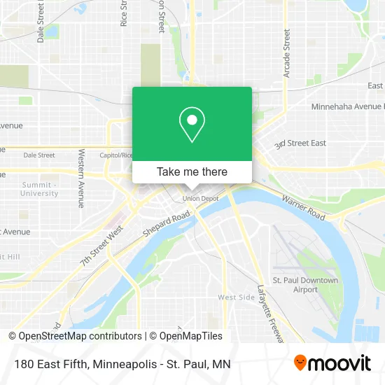 180 East Fifth map