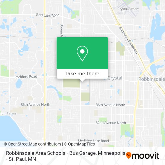 Robbinsdale Area Schools - Bus Garage map