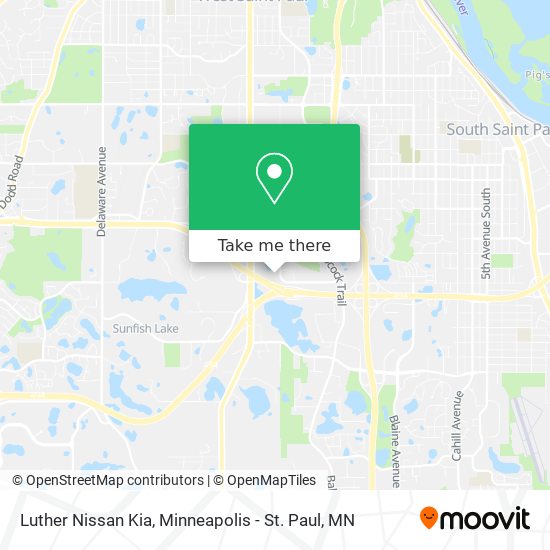 Luther Nissan Kia map