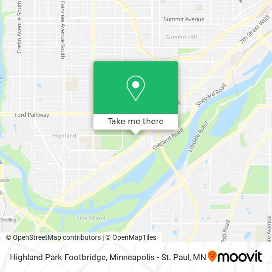 Highland Park Footbridge map