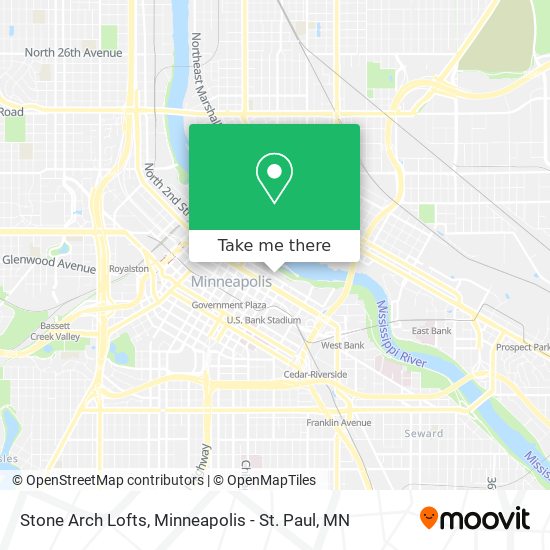 Mapa de Stone Arch Lofts