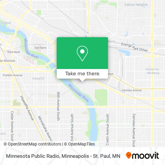 Mapa de Minnesota Public Radio