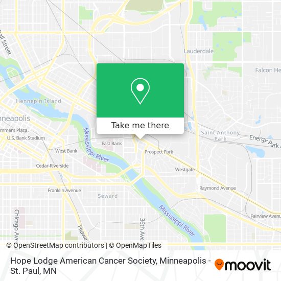 Mapa de Hope Lodge American Cancer Society