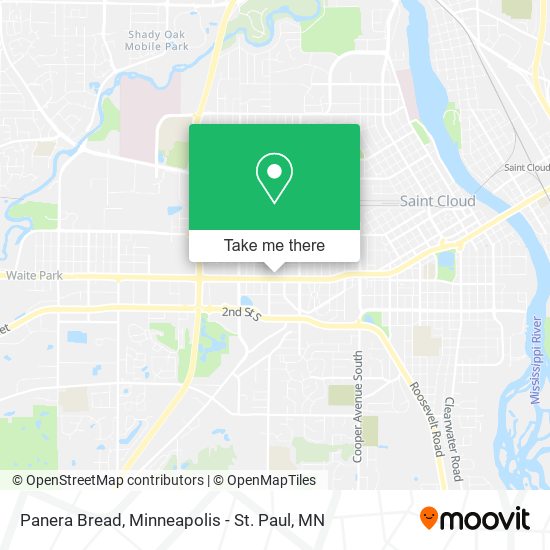 Panera Bread map