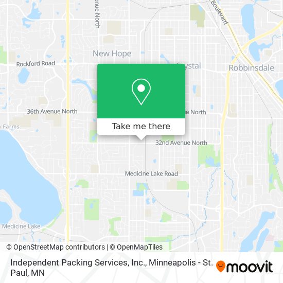 Mapa de Independent Packing Services, Inc.