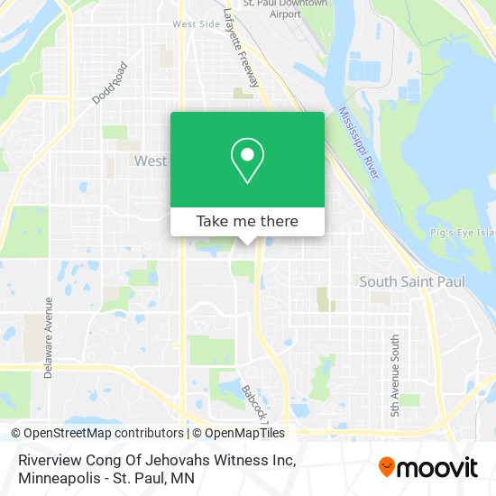 Riverview Cong Of Jehovahs Witness Inc map