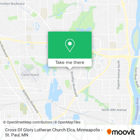 Cross Of Glory Lutheran Church Elca map