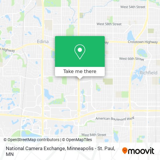 Mapa de National Camera Exchange