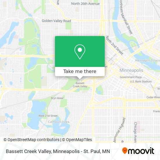 Mapa de Bassett Creek Valley