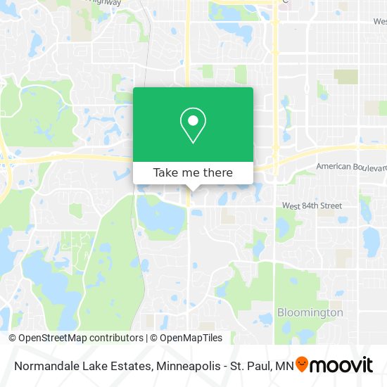 Normandale Lake Estates map