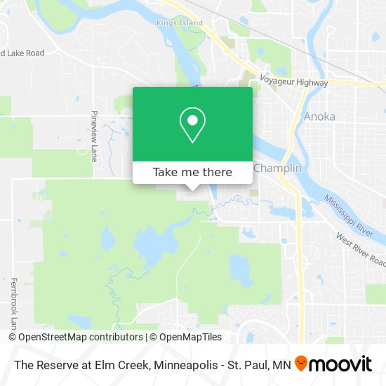 Mapa de The Reserve at Elm Creek