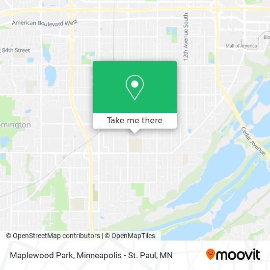 Maplewood Park map