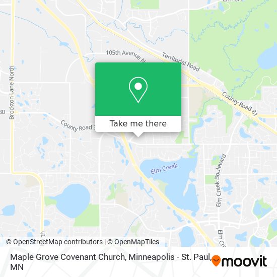 Mapa de Maple Grove Covenant Church