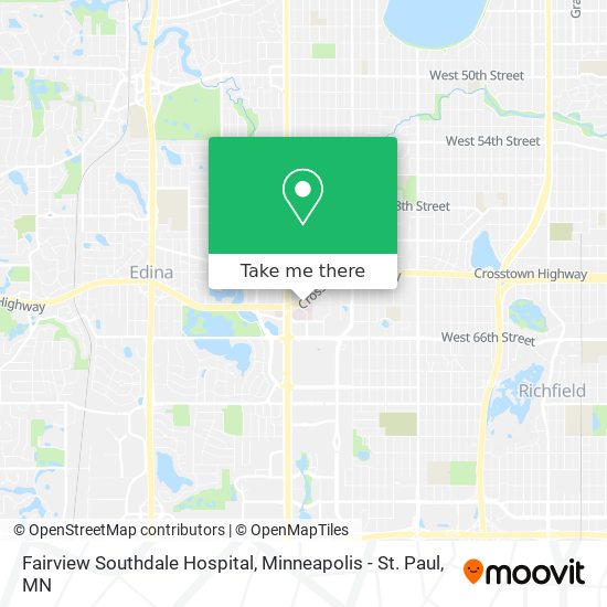 Mapa de Fairview Southdale Hospital