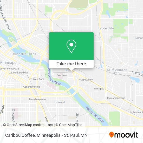Caribou Coffee map