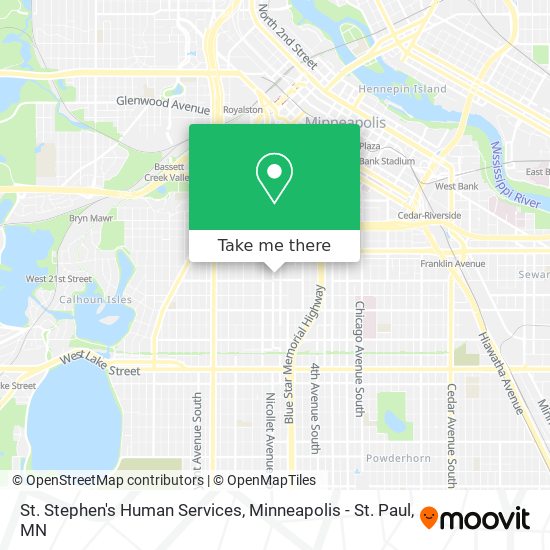 St. Stephen's Human Services map