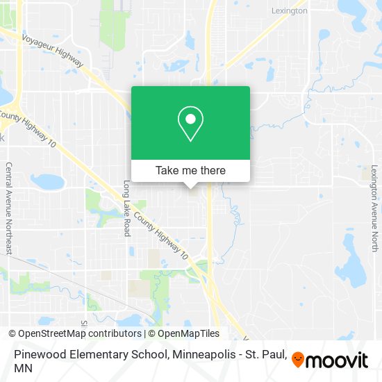Pinewood Elementary School map