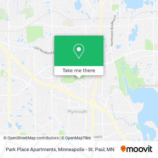 Mapa de Park Place Apartments