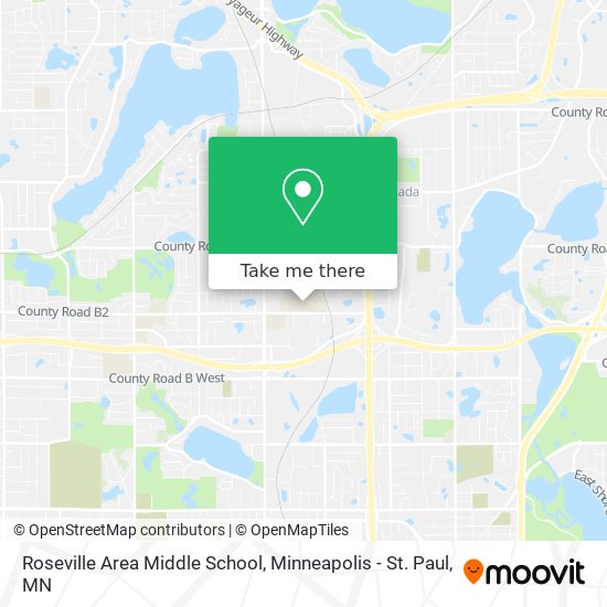 Roseville Area Middle School map