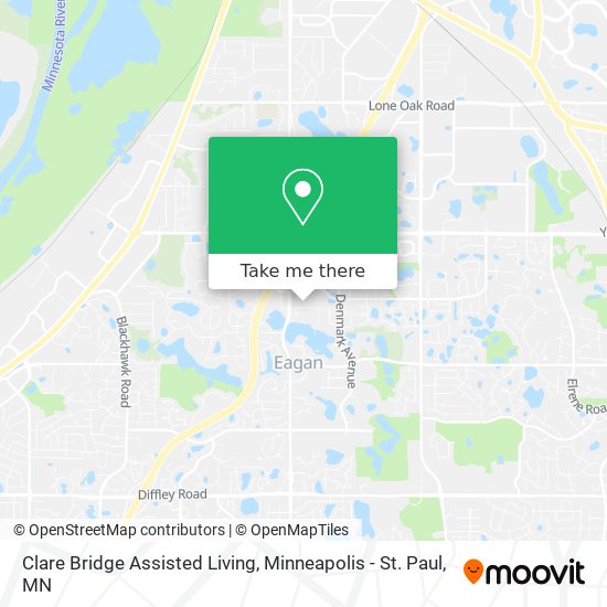 Clare Bridge Assisted Living map