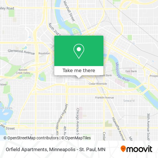 Orfield Apartments map