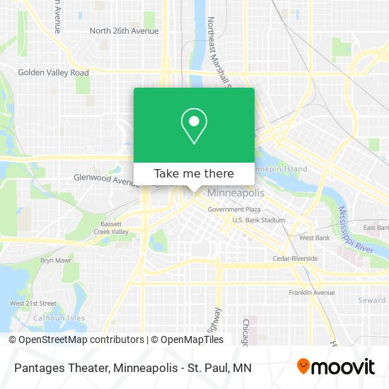 Mapa de Pantages Theater