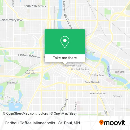 Caribou Coffee map