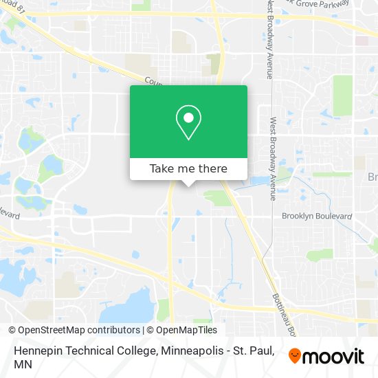 Hennepin Technical College map