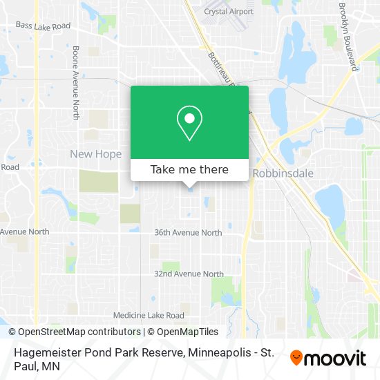 Hagemeister Pond Park Reserve map
