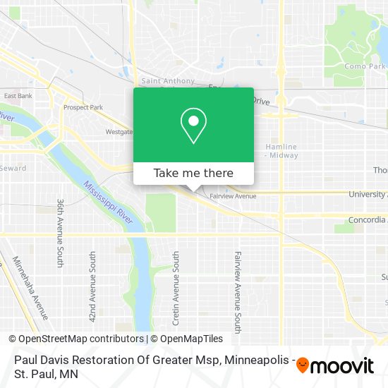 Paul Davis Restoration Of Greater Msp map